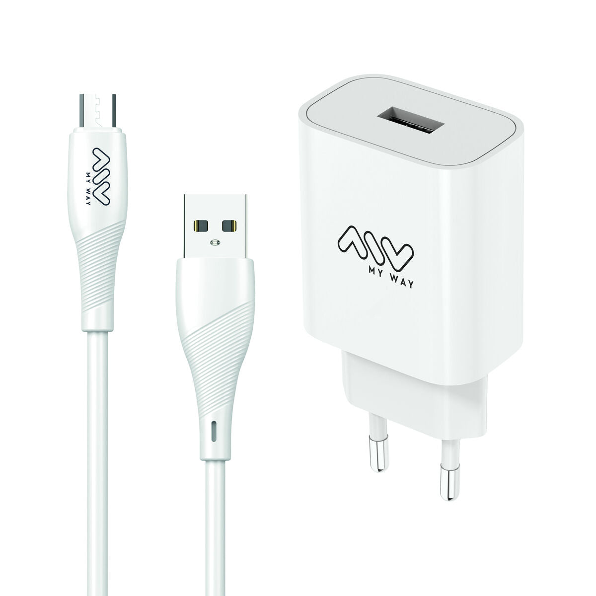 NordicCharge Wall Charger + USB-C Cable White 12 W-0