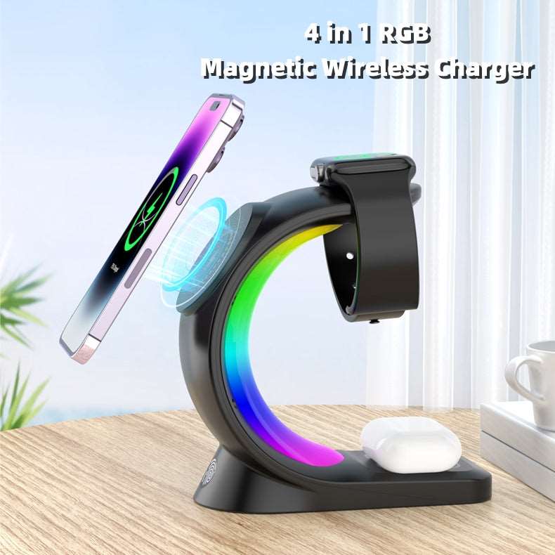 NordicCharge RGB 4-in-1 Magnetic Wireless Charger